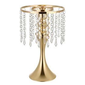 20 PCS Wedding Flower Vase, 13.4 in Tall Flower Table Centerpieces, Crystal Banquet Vases Easy Installation, Electroplated Finish