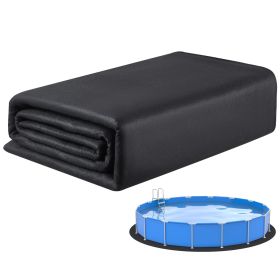 12ft Round Pool Liner Pad, Pool Liner Pad for Above Ground Swimming Pools, Extra-Thick Pool Mat, Prevents Punctures